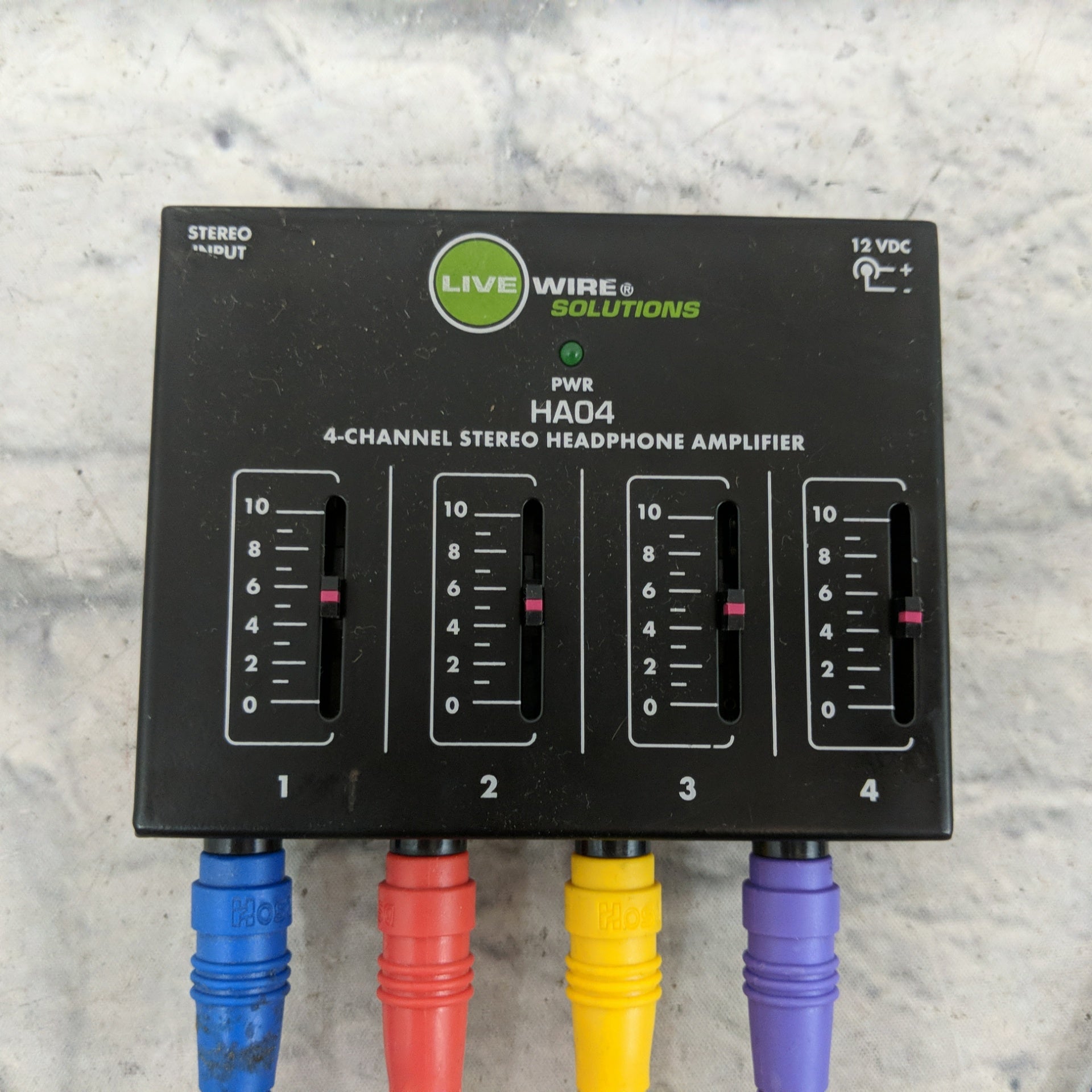 Livewire Solutions HA04 4 Channel Stereo Headphone Amplifier