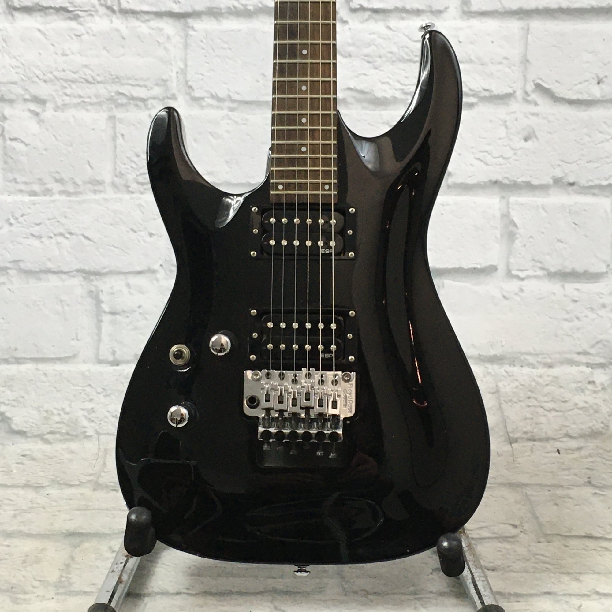 LTD MH-50　ESPレフティー　フロイドローズ LTD ESP Lefty MH50 Floyd Rose Electric Guitar (Black