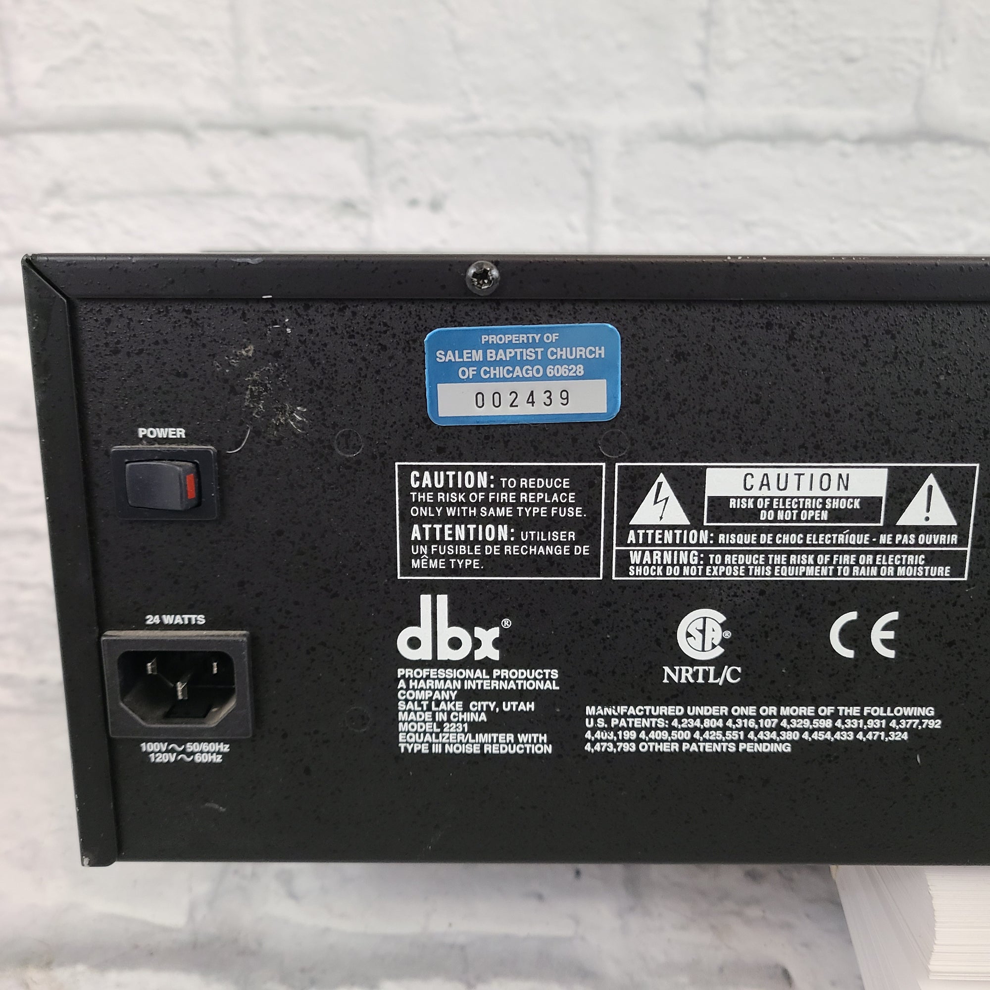 DBX 2231 Rack EQ
