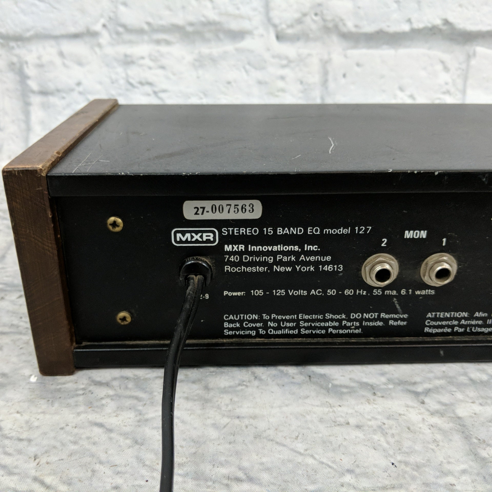 Rare Vintage MXR Stereo Fifteen Band EQ Model 127