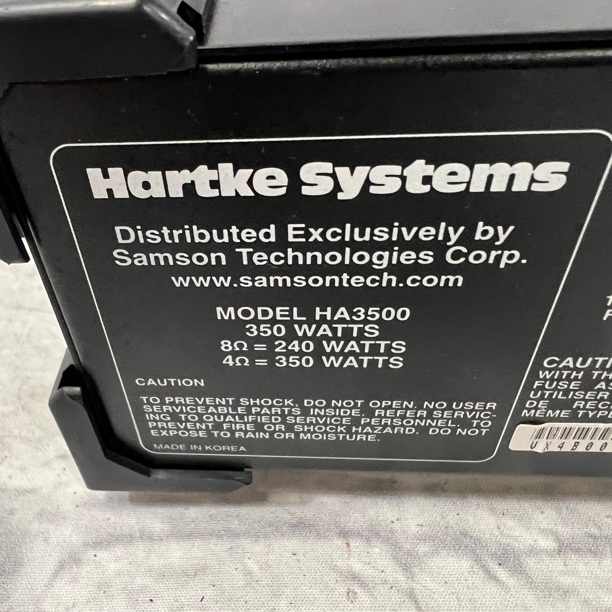 Hartke HA3500 Bass Amp Head