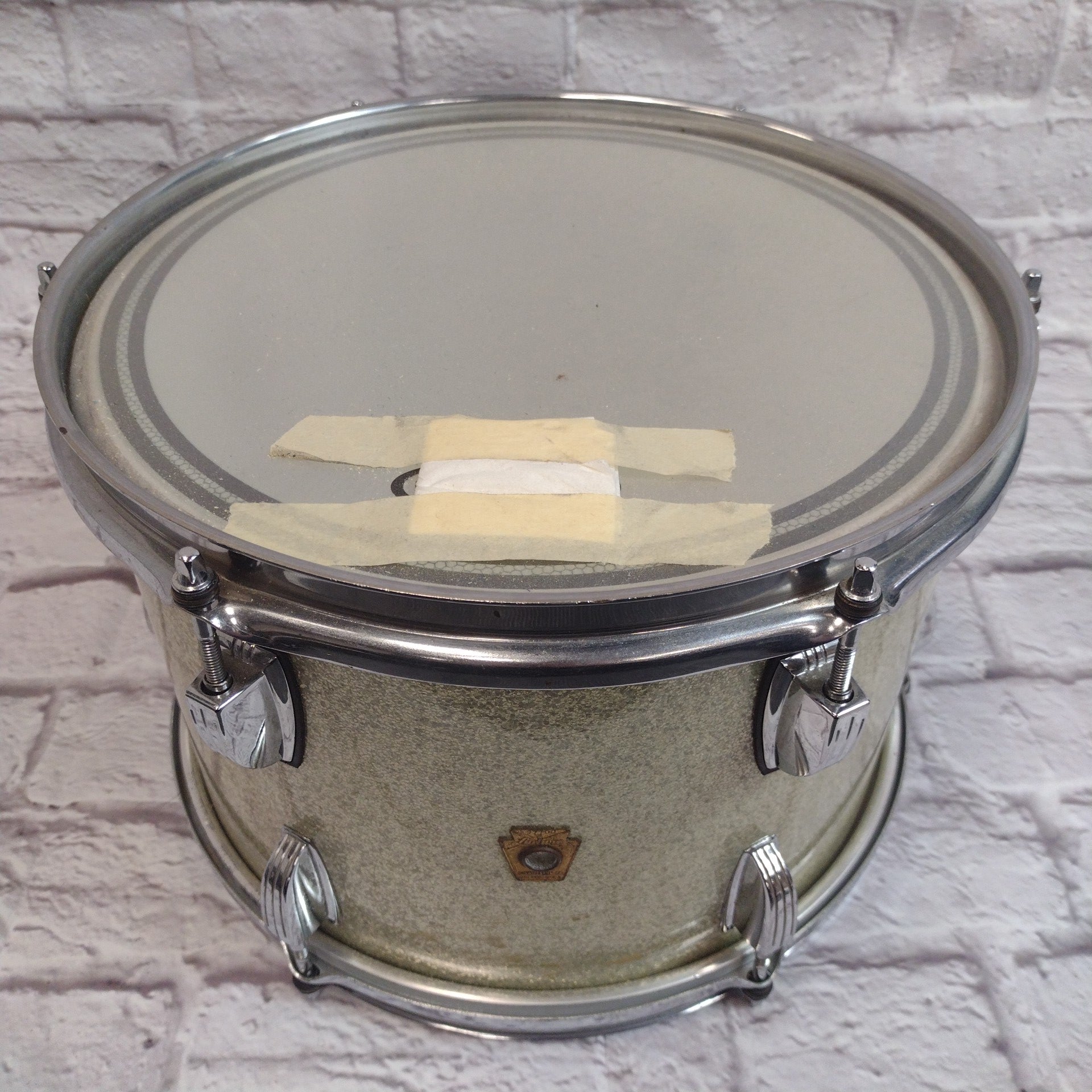 Ludwig Vintage 1960s 12 Silver Sparkle Rack Tom