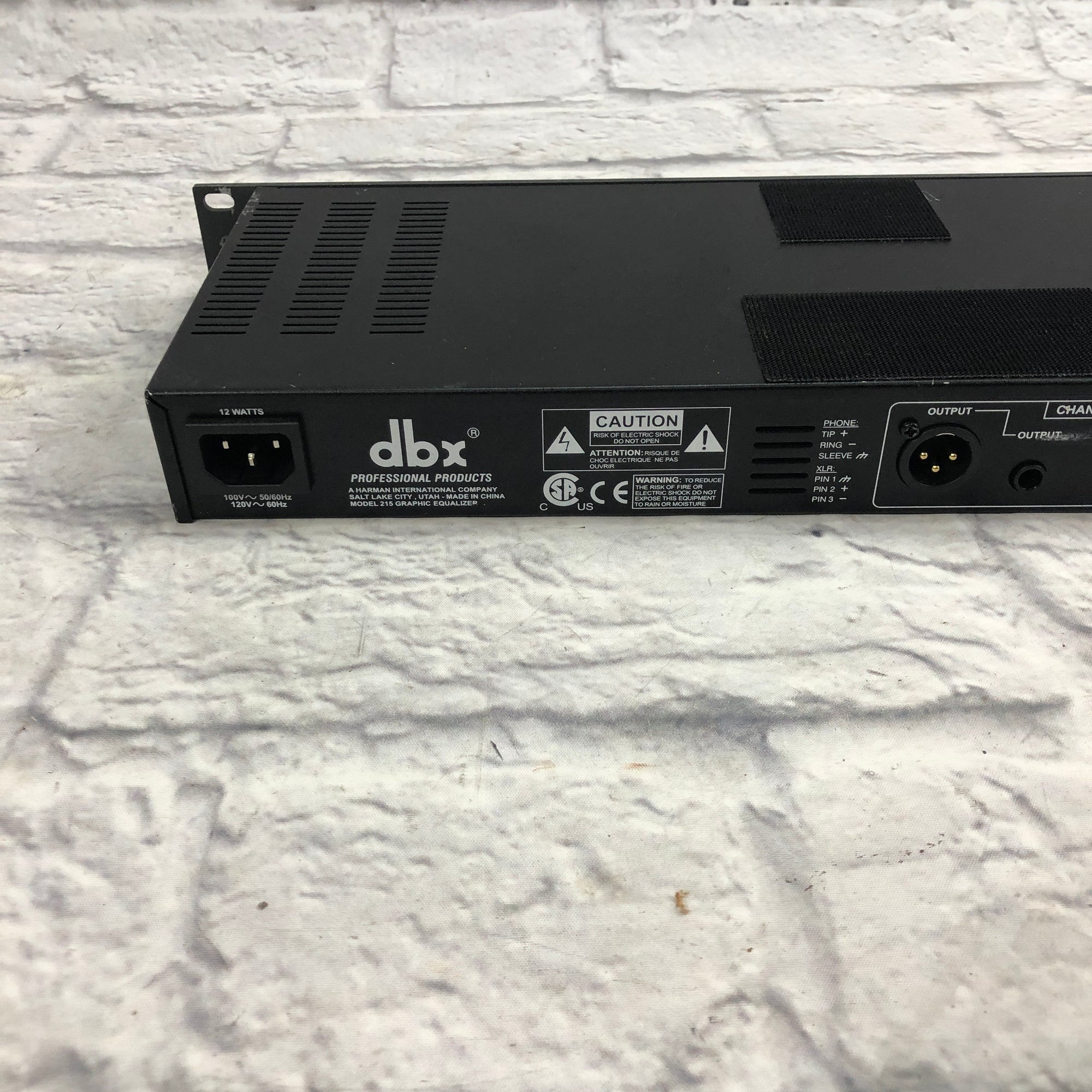 DBX 215 Dual 15 Band Rack Equalizer