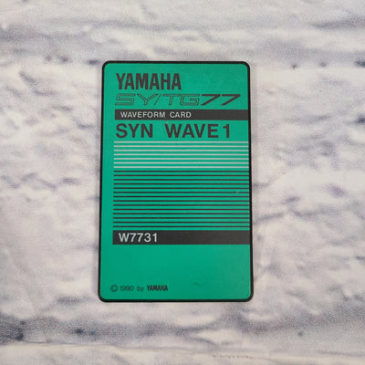Yamaha SY/TG77, W7731  Syn Wave 1 Waveform Card