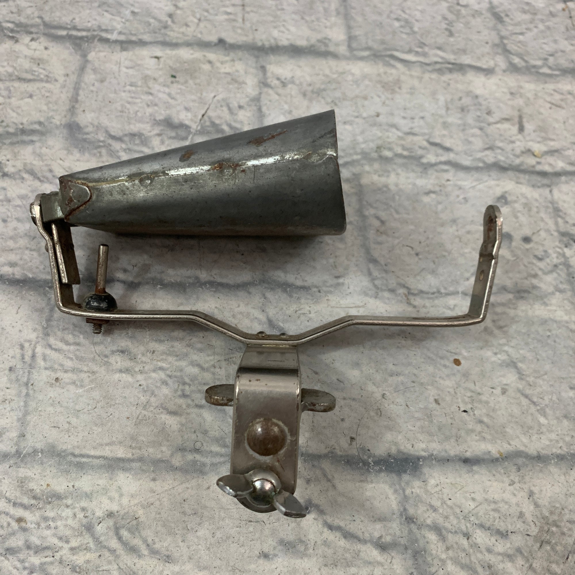 Vintage Hoop-Mounted Ludwig Script Cowbell