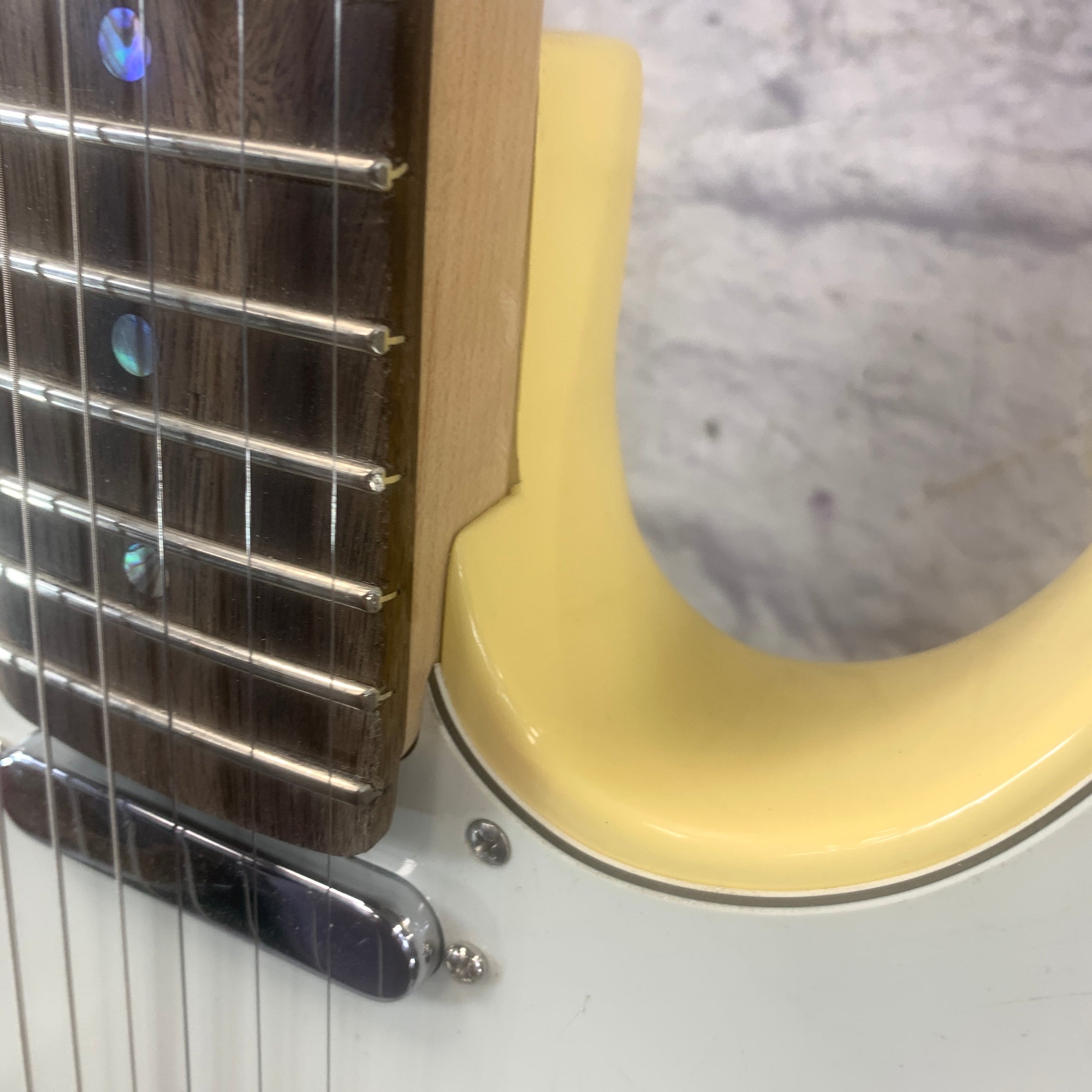 Unknown Partscaster Tele Cream Electric Guitar