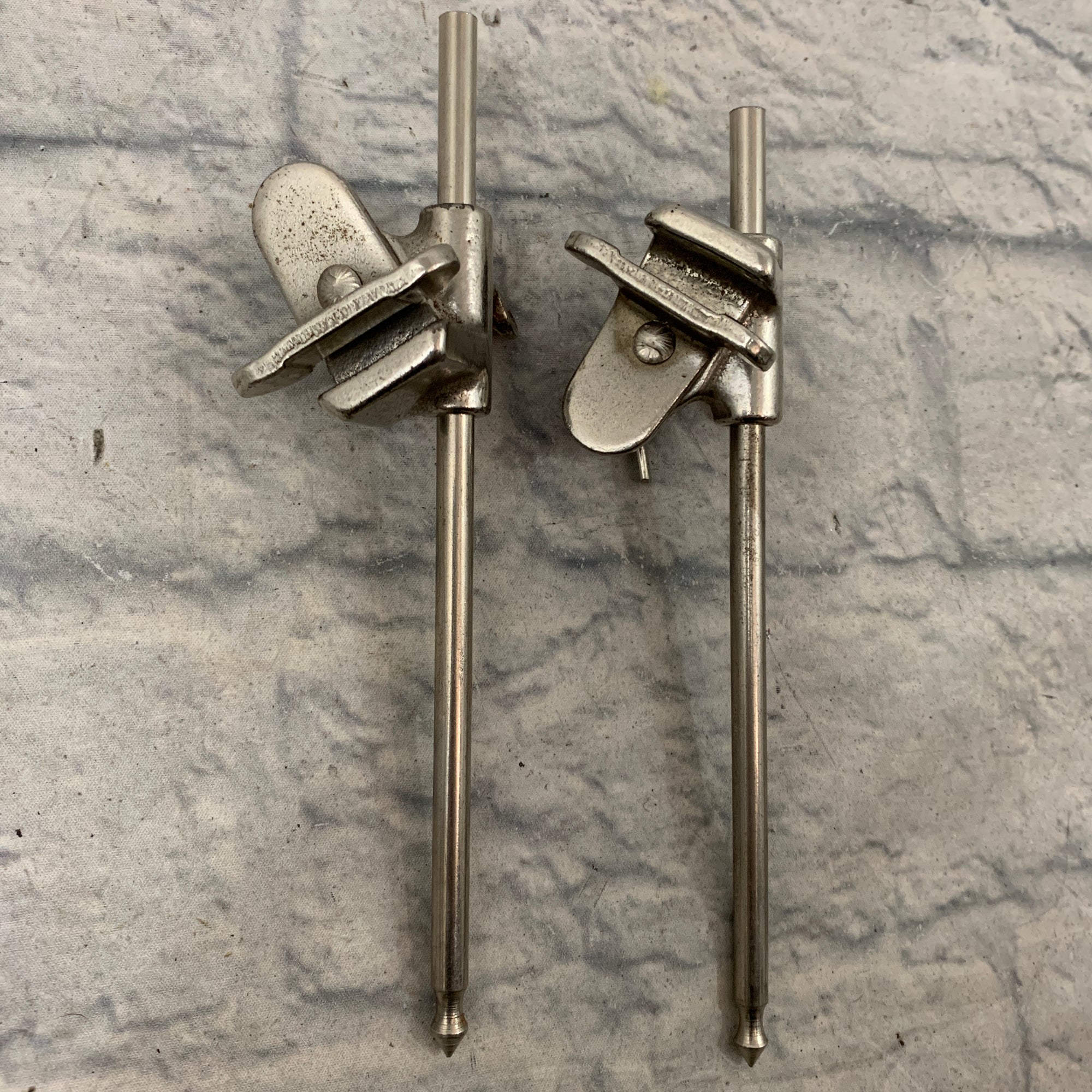 Leedy & Ludwig Vintage Clamp On Bass Drum Spur Set