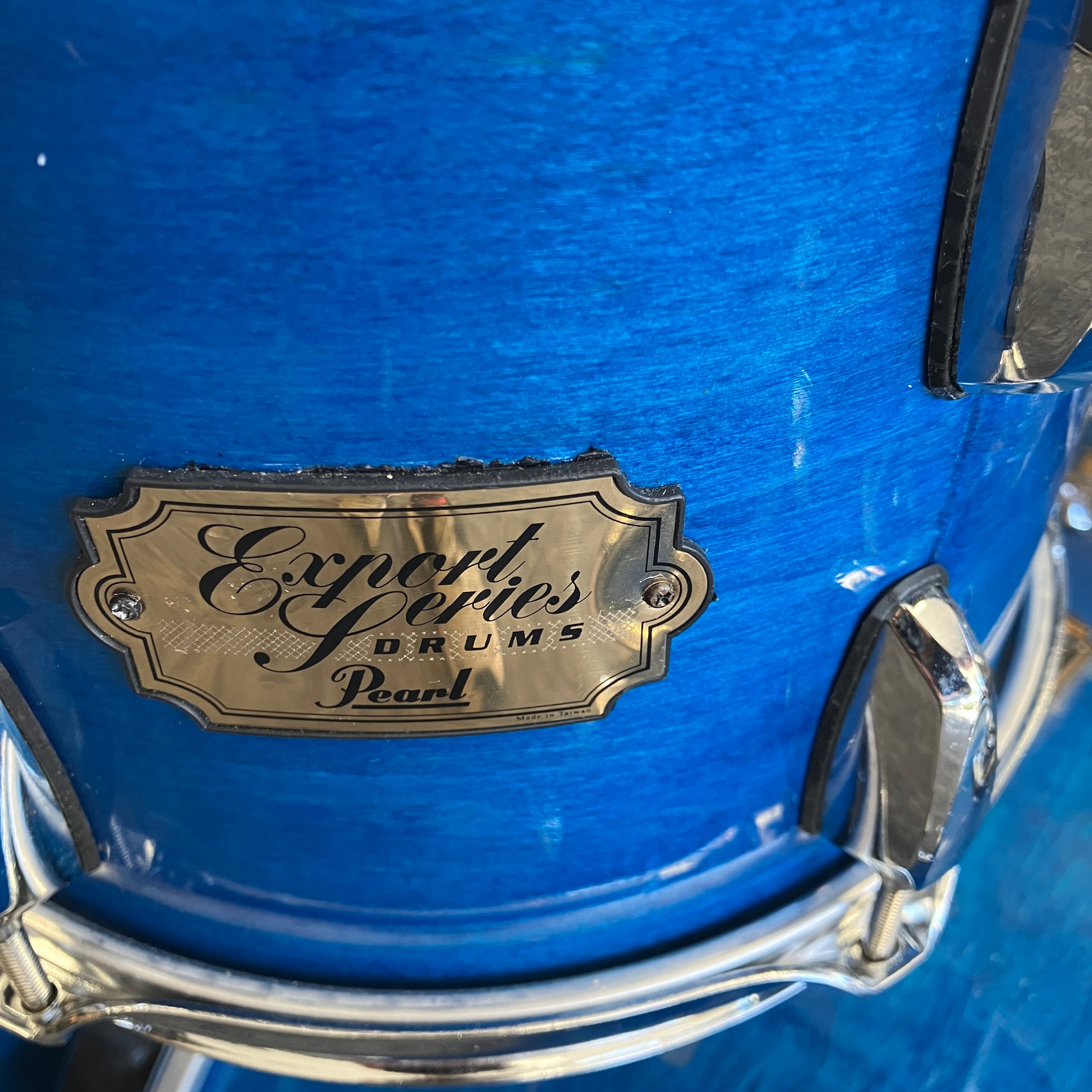 Pearl Export 5pc Blue Lacquer Drum Kit