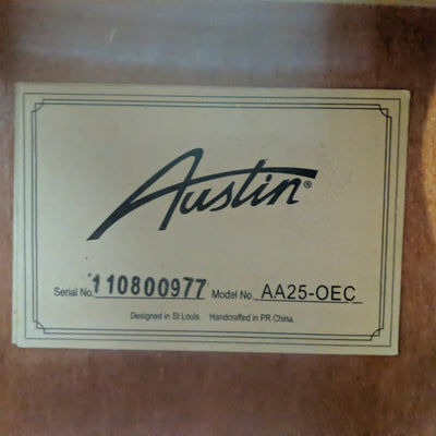 Austin AA25-0EC Acoustic Electric Guitar