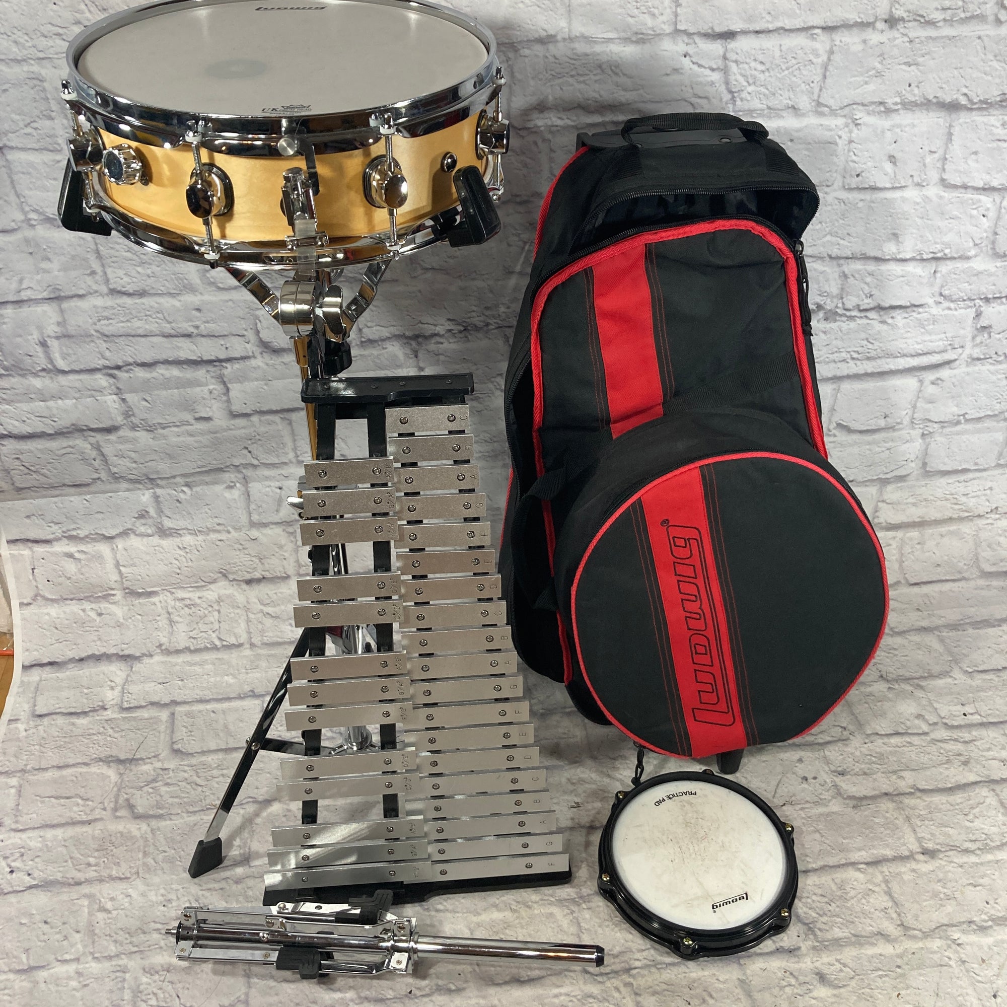 Ludwig Snare and Bell Kit w/ Practice Pad