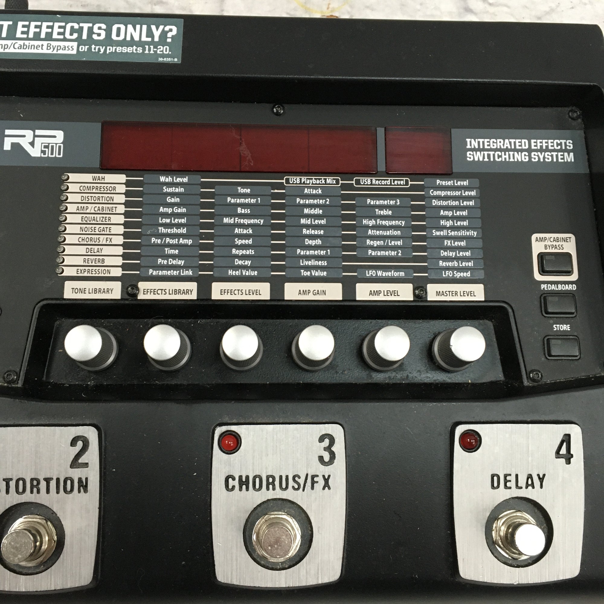 Digitech Audio RP 500 Multieffect Pedal