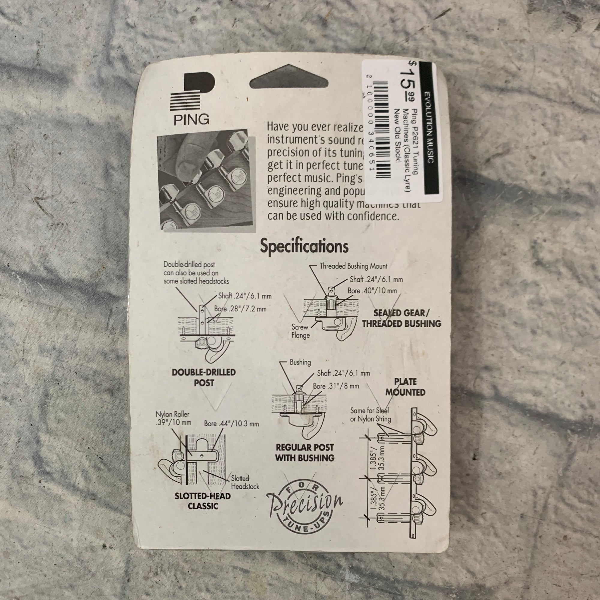 Ping P2621 Tuning Machines (Classic Lyre) New Old Stock!