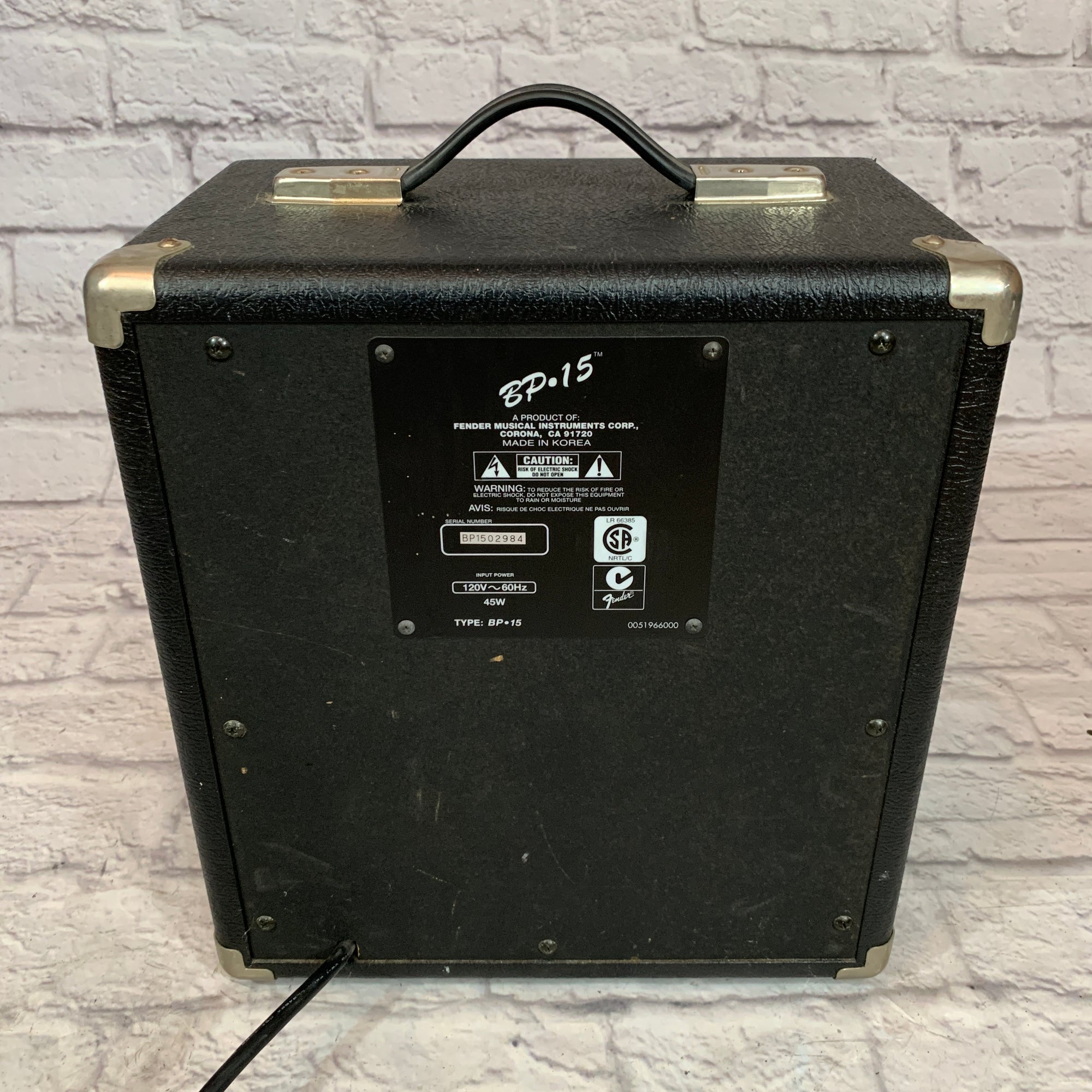 Squier BP-15 Bass Combo Amplifer