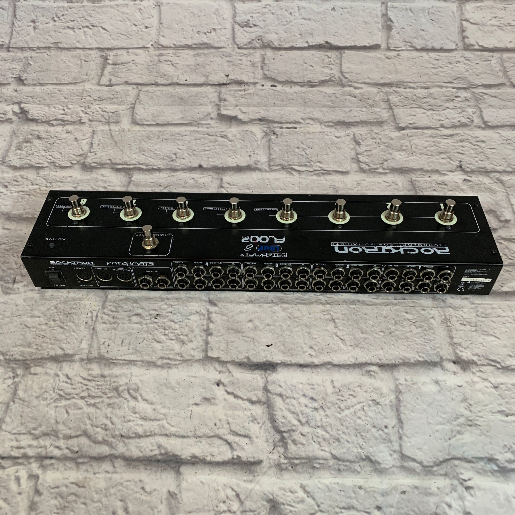 Rocktron PatchMate Loop 8 Floor Audio Switcher Pedal - Evolution Music