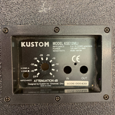 Kustom KSE12MLI Wedge Enclosure