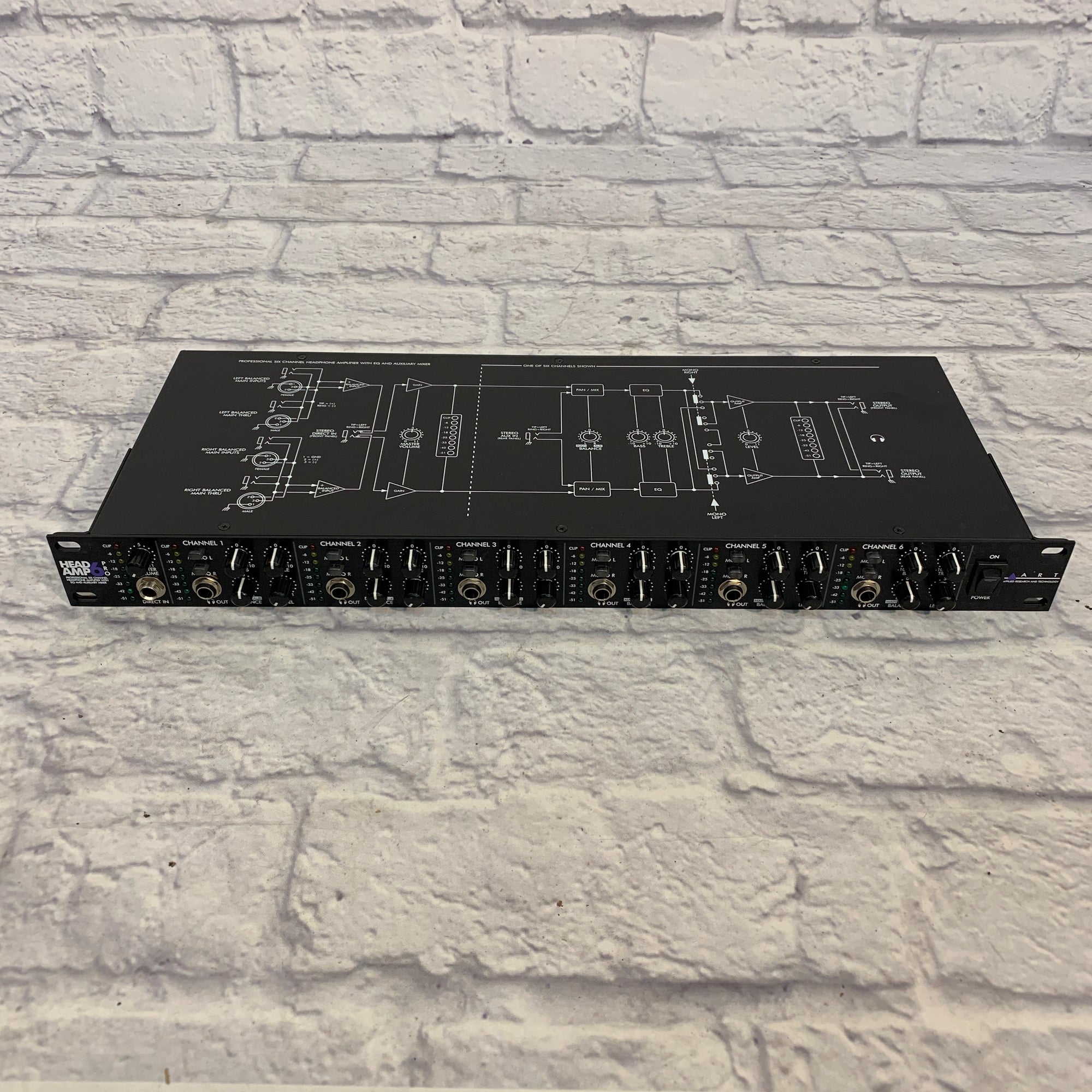 ART HeadAmp6Pro 6-Channel Headphone Amp w/ EQ