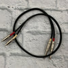 VTG Audio Low Noise 32" Dual 1/4" to RCA Dubbing Cable