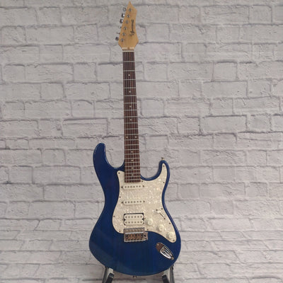 Brownsville Strat Style Electric Guitar - Blue