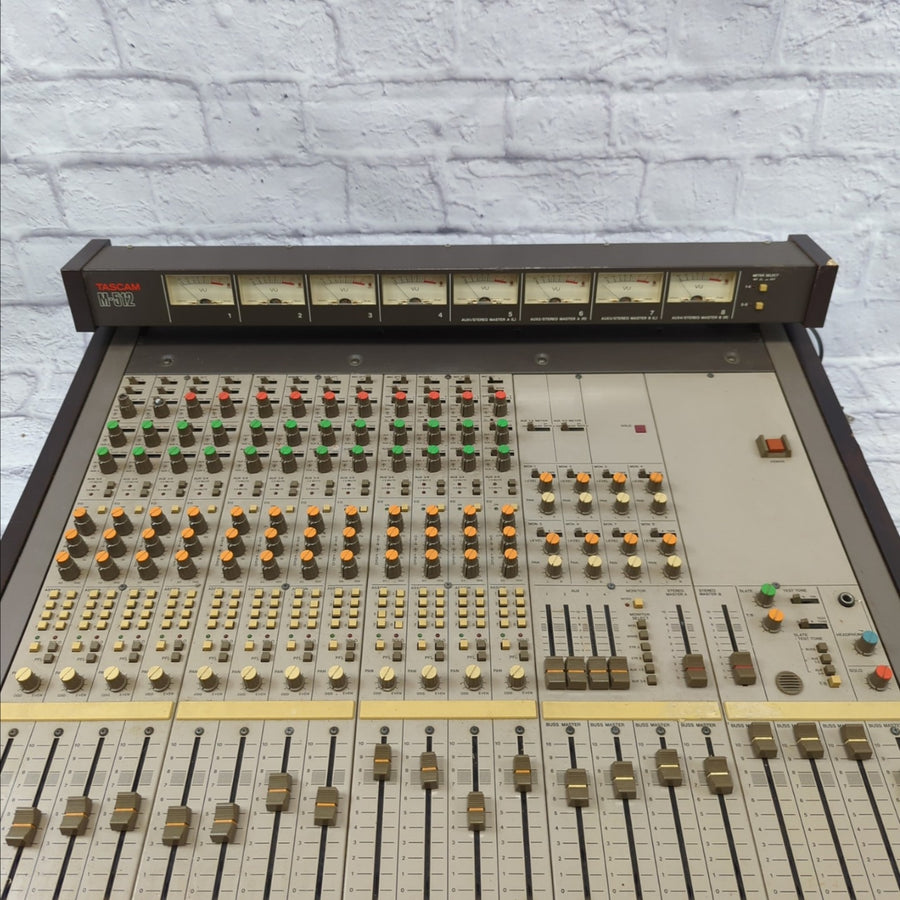 Tascam 512M 1980s 12 Channel Mixer with Meter Bridge