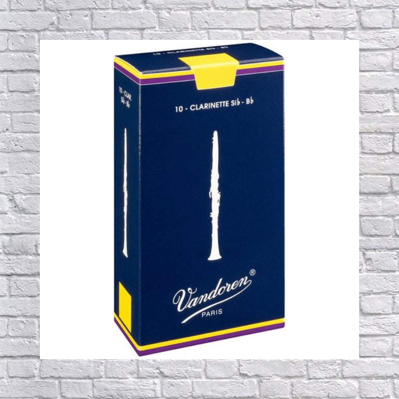 Vandoren Traditional Bb Clarinet Reeds Strength 1 Box of 10