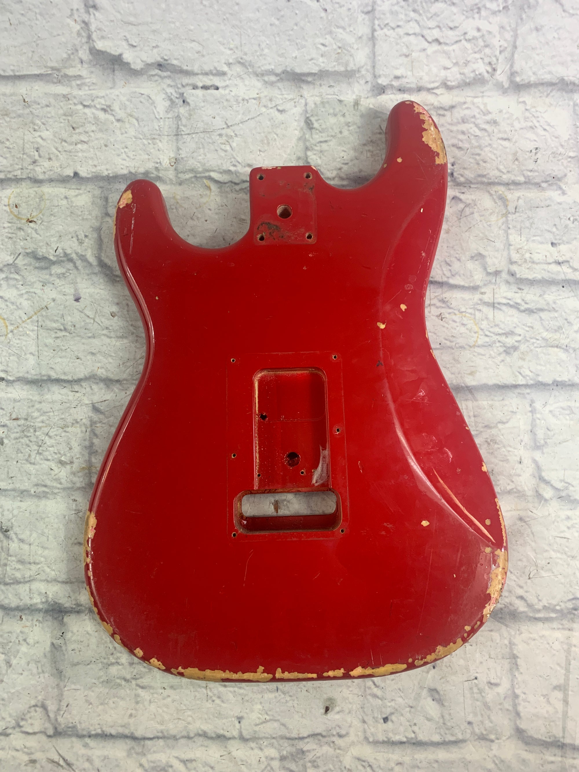 Unknown Red Strat Style Electric Guitar Body