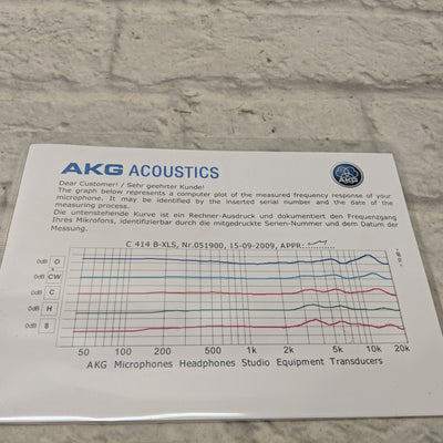 AKG C414 B XLS/ST Matched Stereo Pair Condenser Microphones - Unused and Unopened