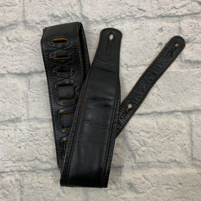 Levy's PM32 Leather Guitar Strap Black