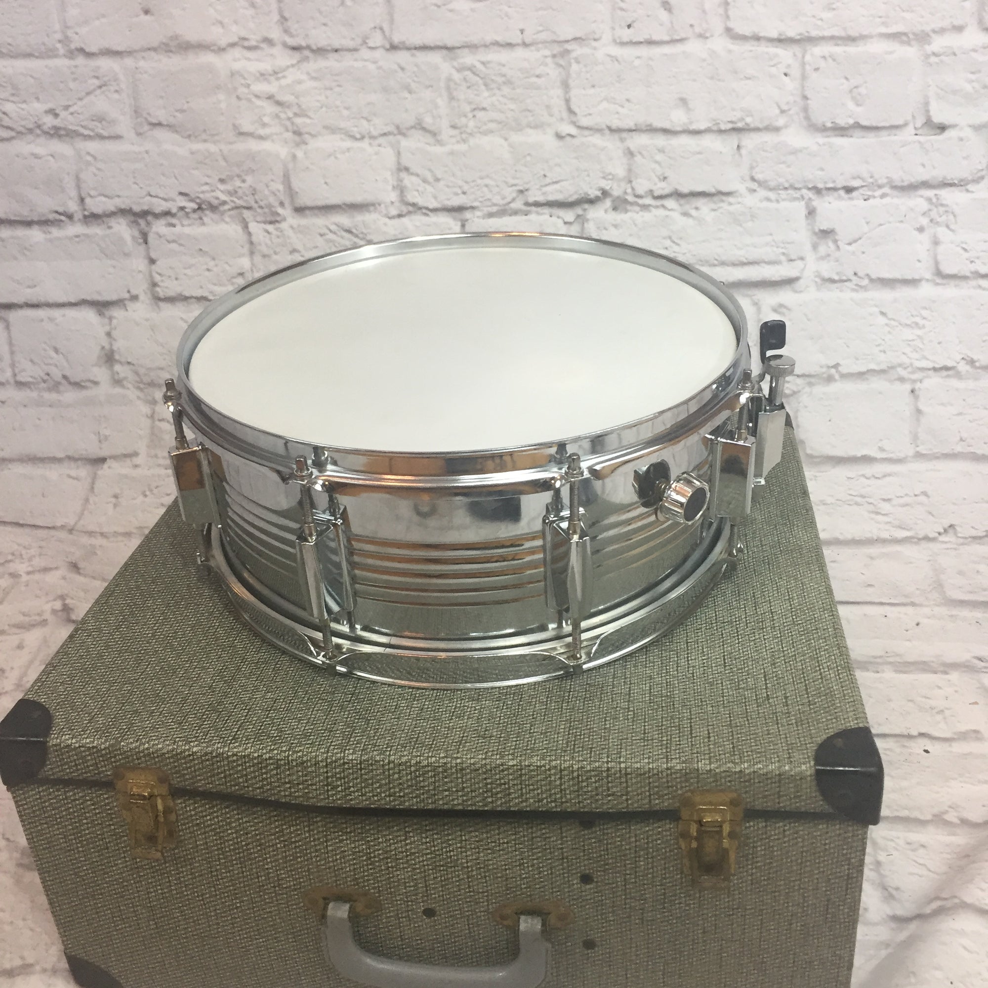 Steel Snare Drum w/ Vintage Case