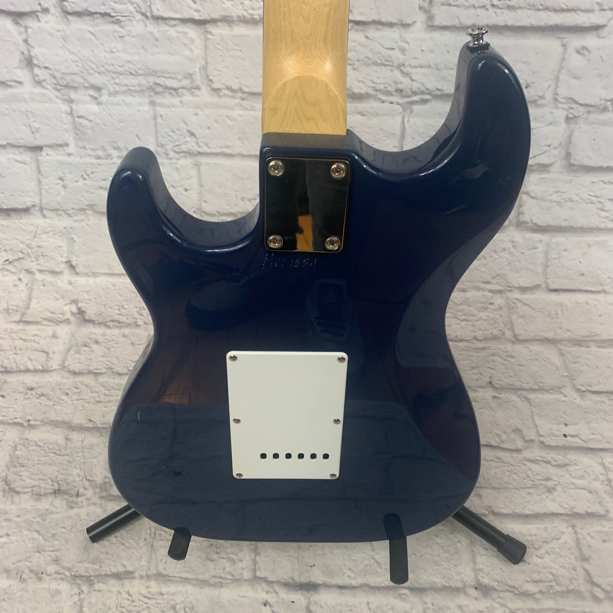 Silvertone SS15 Revolver Double Cut 2000s Blue Gray Stratocaster Guitar