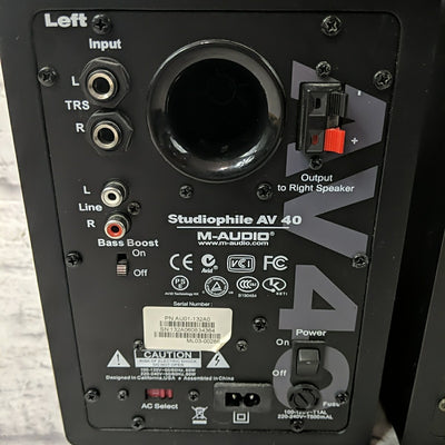 M-Audio Studiophile AV 40 Studio Monitor Pair
