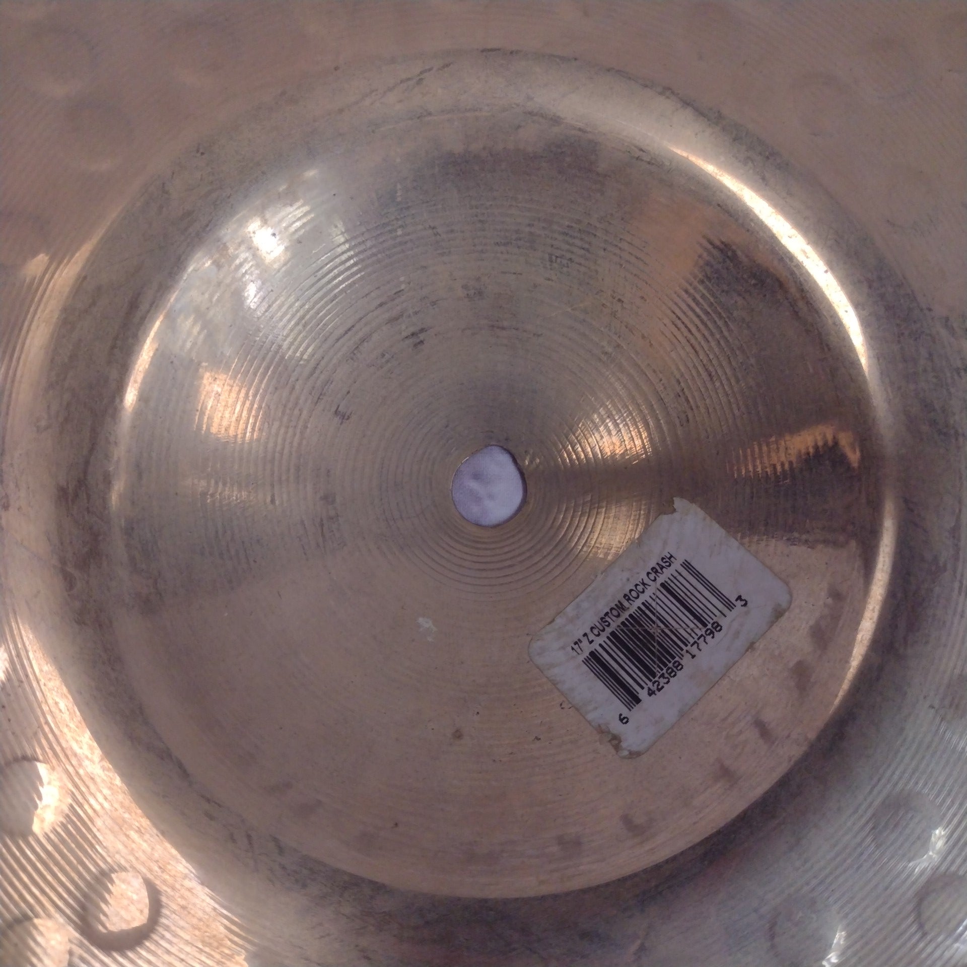 Zildjian Z Custom Rock Crash 17" CRACKED Crash Cymbal