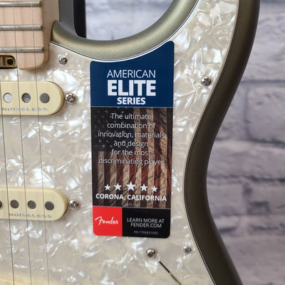 Fender American Elite Stratocaster MN SA Maple Fretboard - Satin Jade Pearl