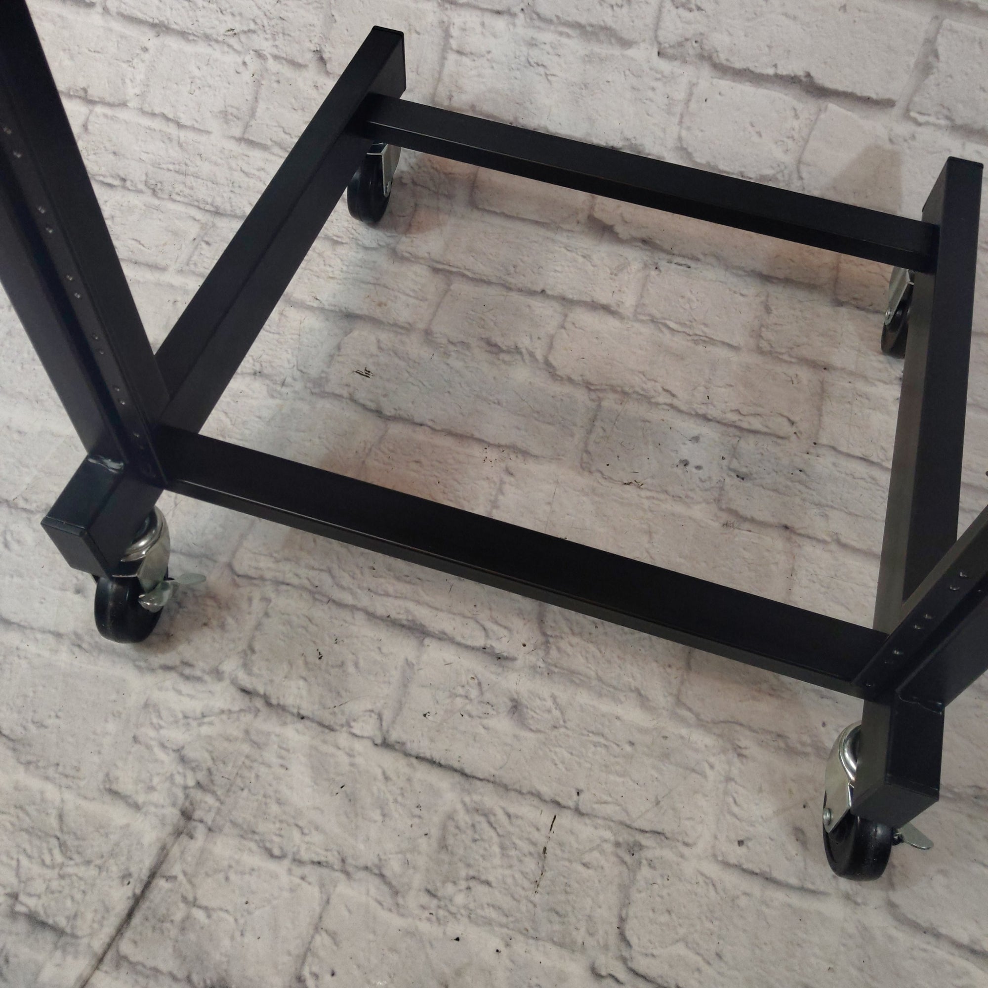 Rack Mount Rolling Stand and Adjustable Top Mixer Platform Mount 9U Bottom 12U Top