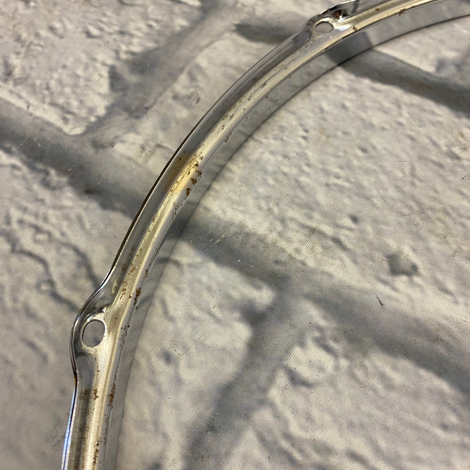 Unknown 16" 8-Hole Chrome Drum Hoop