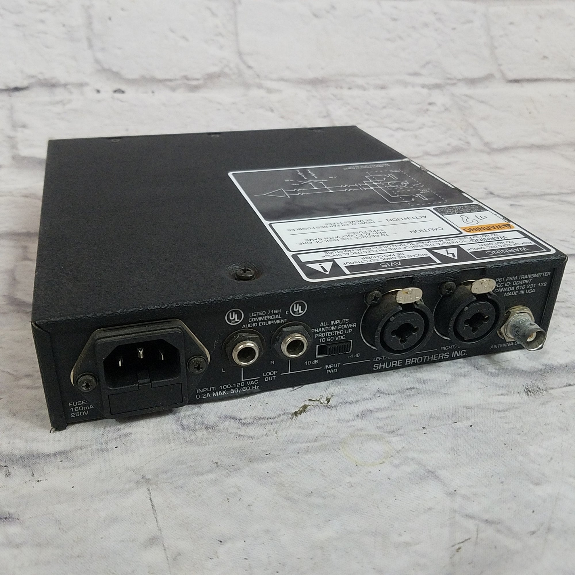 Shure PSM600 Model P6T-HC Transmitter