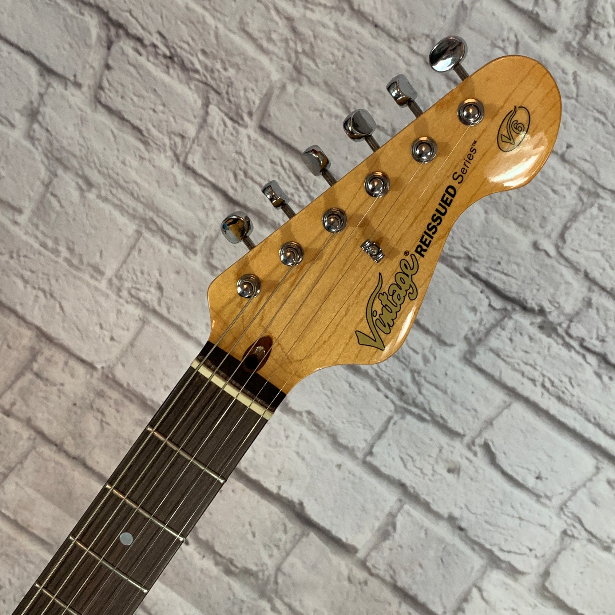 ** Vintage V6LB Light Blue S Style Electric Guitar