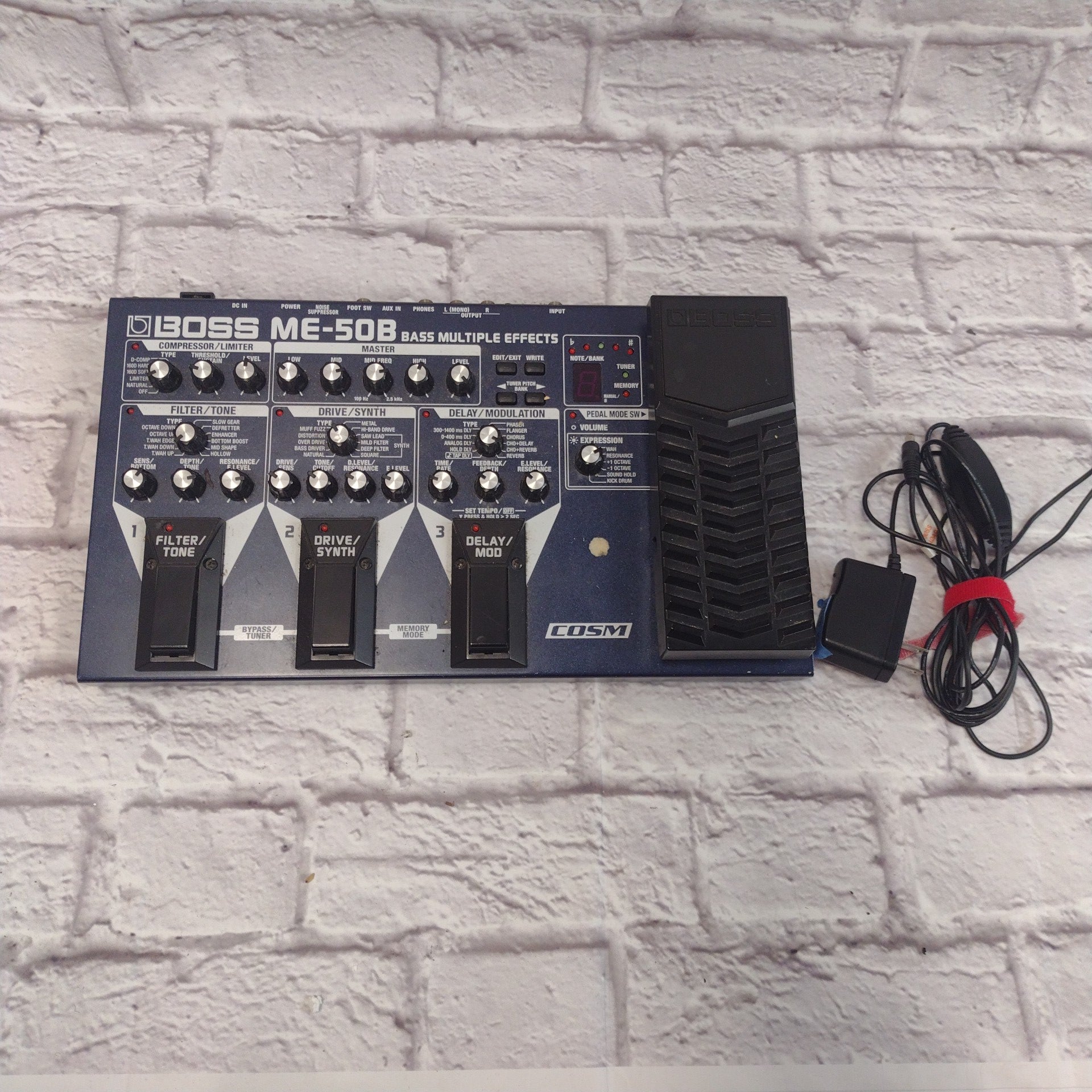 boss me50b bass multi effects pedal Boss ME-50B Bass Multi Effects Pedal