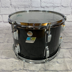 Vintage Ludwig 13" x 9" Blue/Olive Badge Rack Tom - Black Wrap