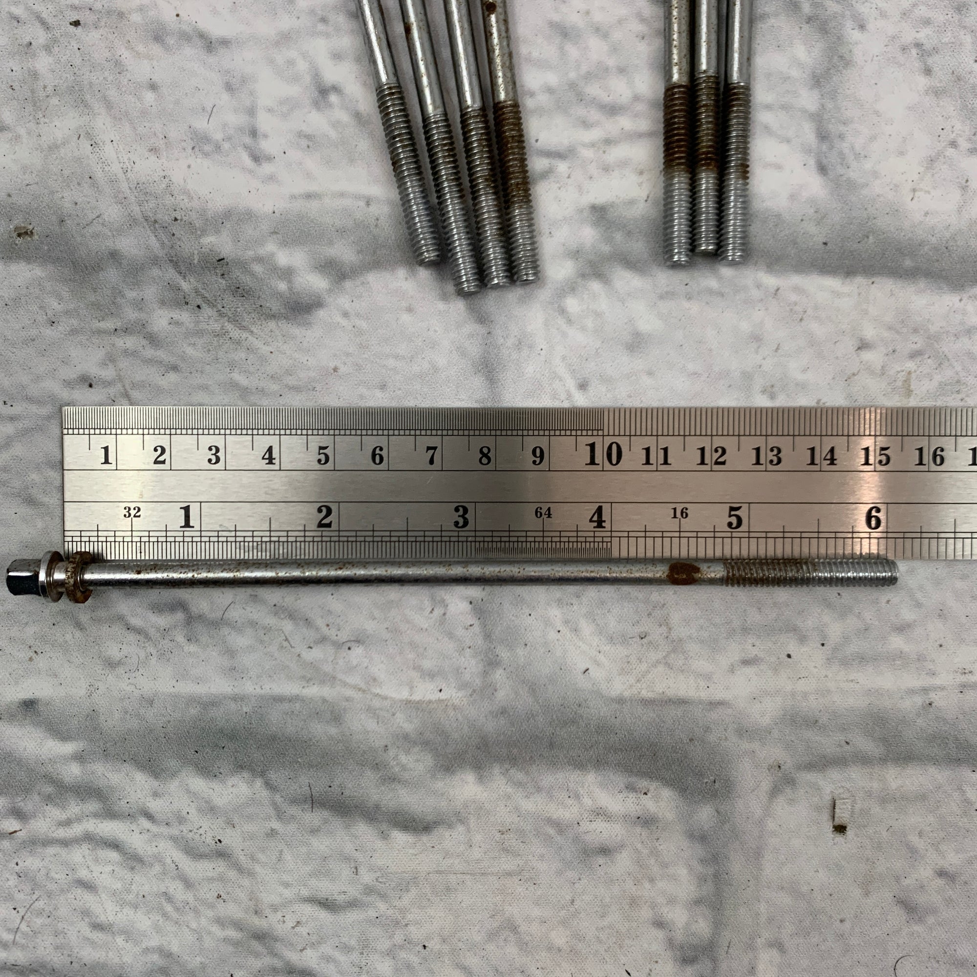 Unknown Brand 6" Tension Rods (Ludwig Club Date / Slingerland Style) Set of Eight