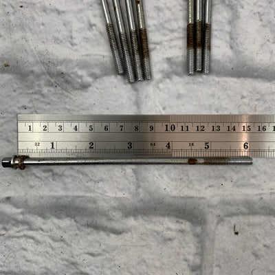 Unknown Brand 6" Tension Rods (Ludwig Club Date / Slingerland Style) Set of Eight