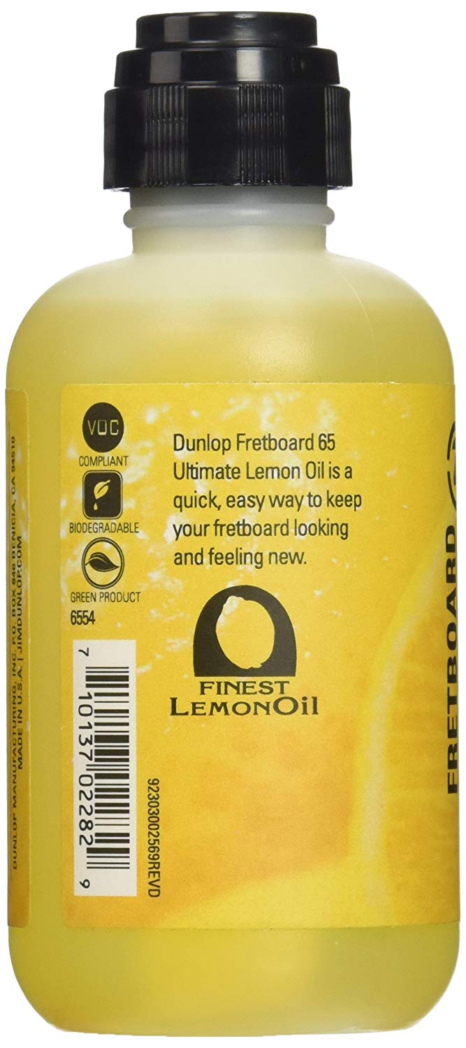 Dunlop Fretboard 65 Ultimate Lemon Oil 1 oz. Display Jar of 24