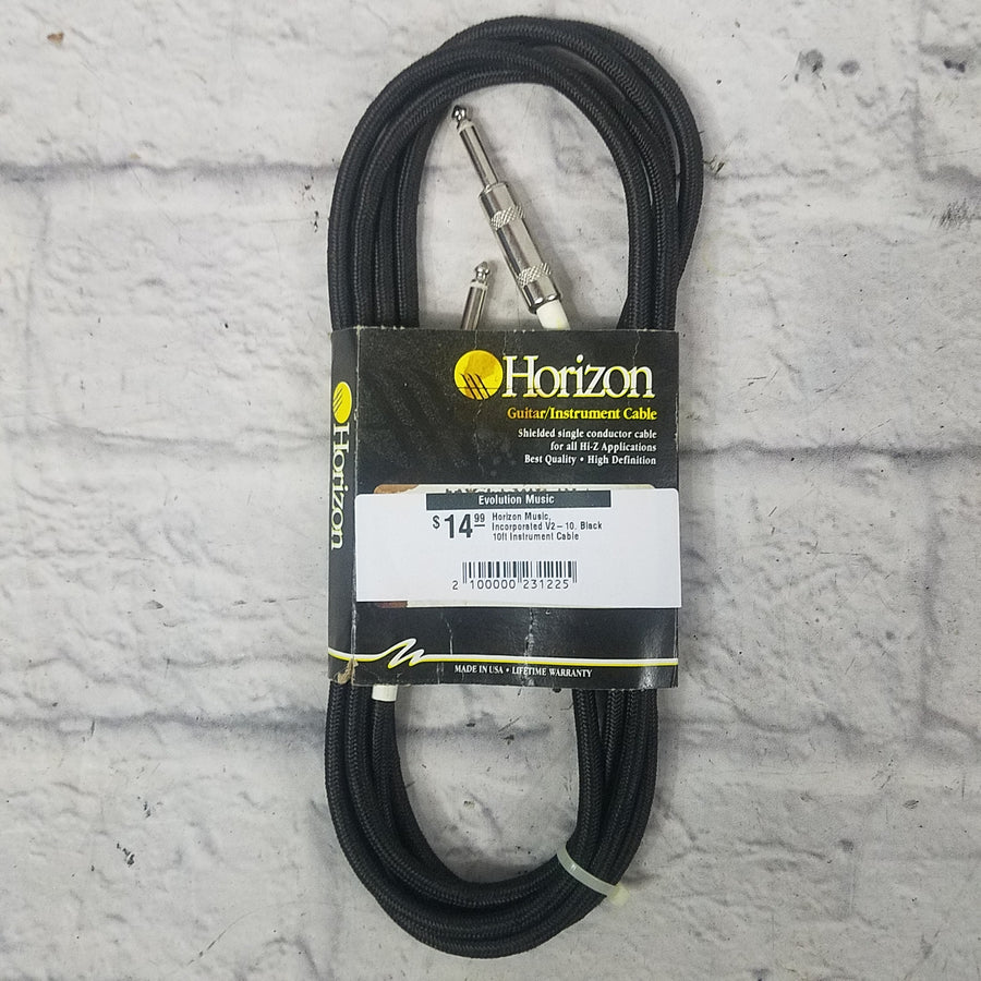 Horizon Music, Incorporated V2-10. Black 10ft Instrument Cable