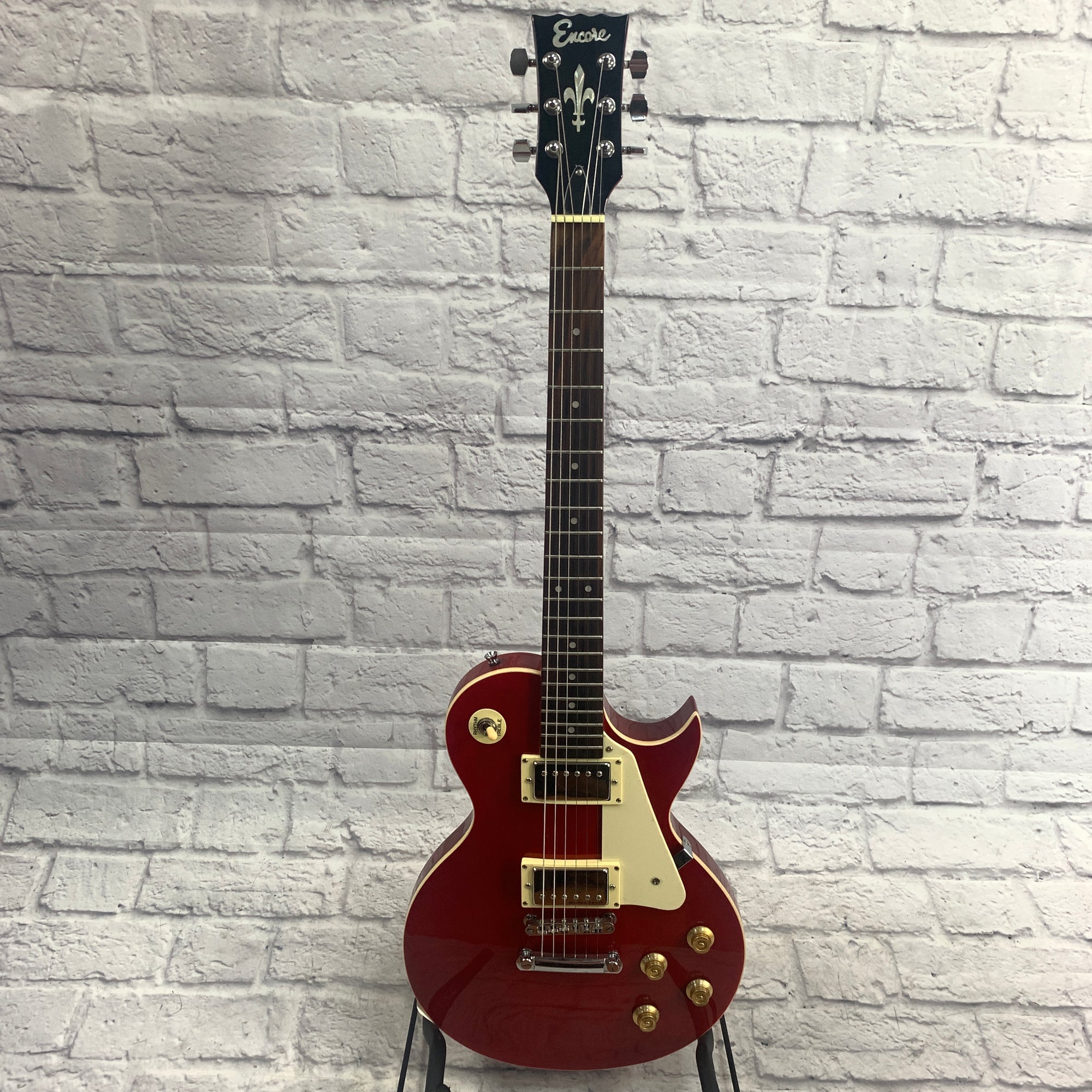 Encore LP Style Red Electric Guitar - Evolution Music