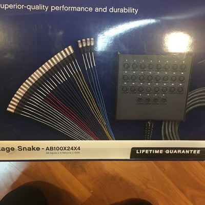 Livewire AB100x24x4 100ft Snake (Brand New)