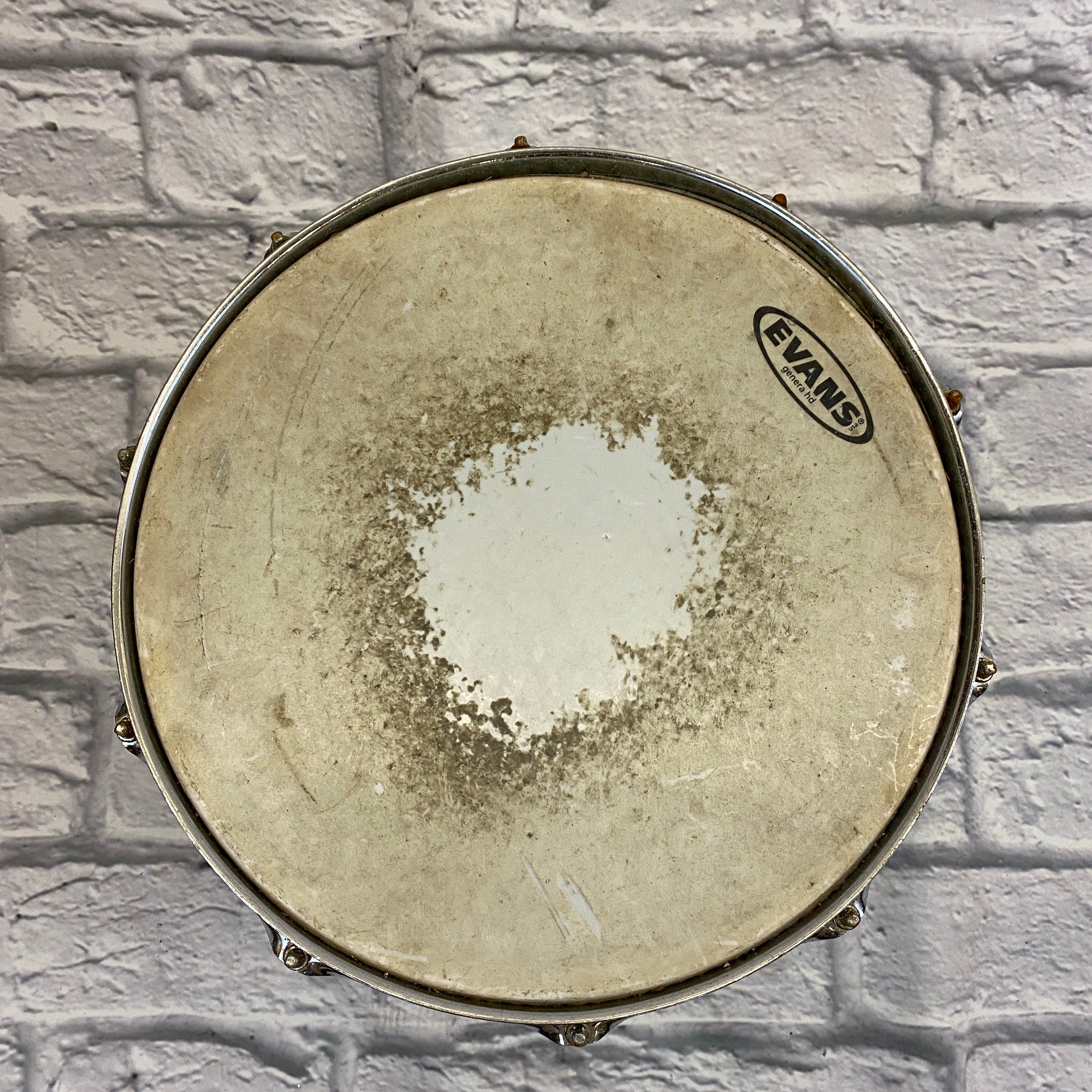 Pearl 12" by 14" Marching Snare Drum Aged White