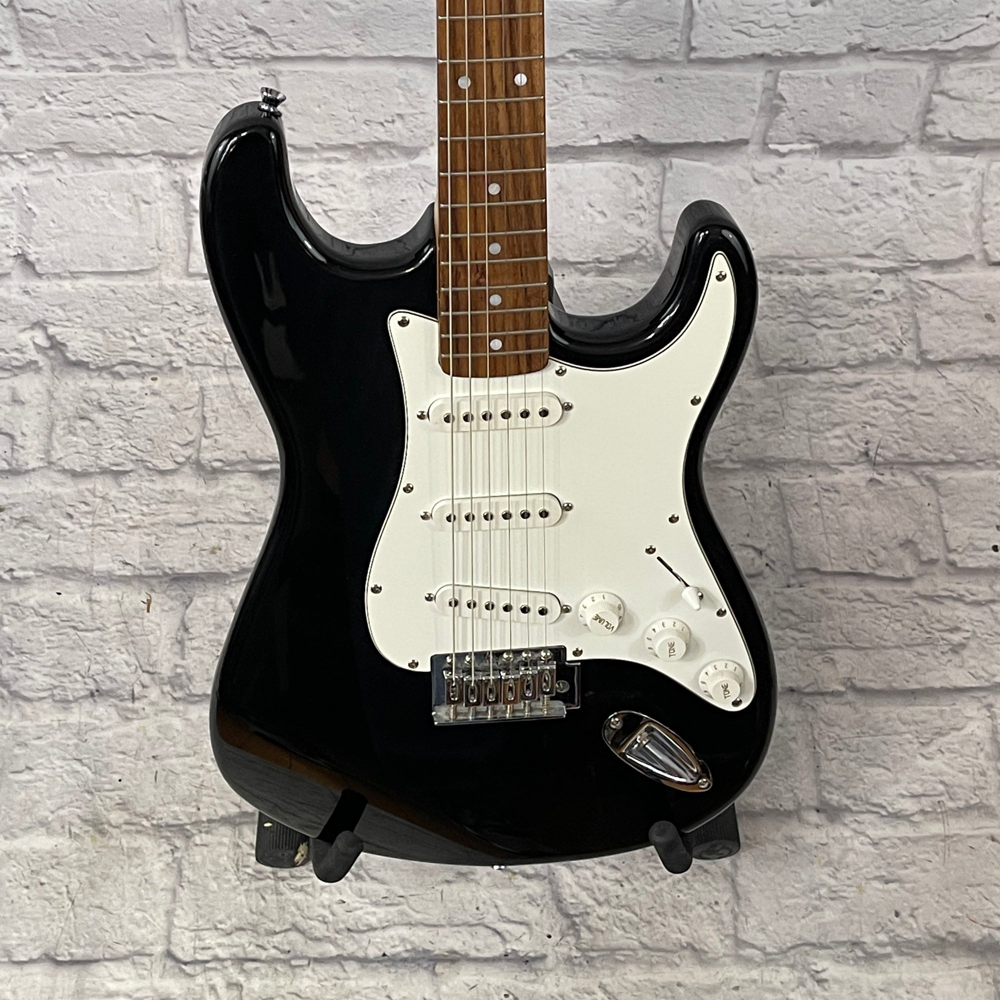 Johnson Black Strat Electric Guitar