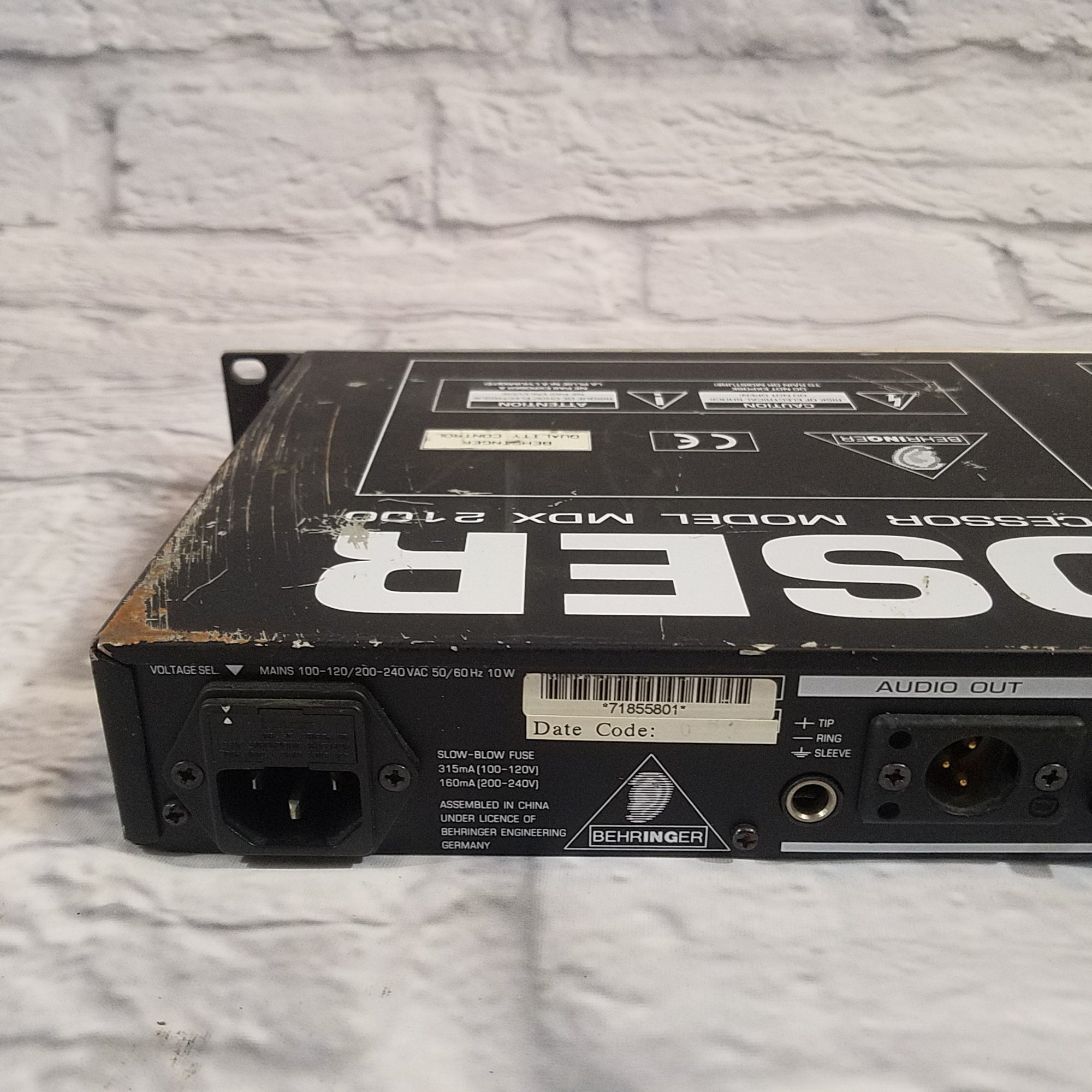 ベリンガー　MDX2100 コンプ ベリンガー MDX2100 コンプ behringer MDX2100 COMPOSER (2ch