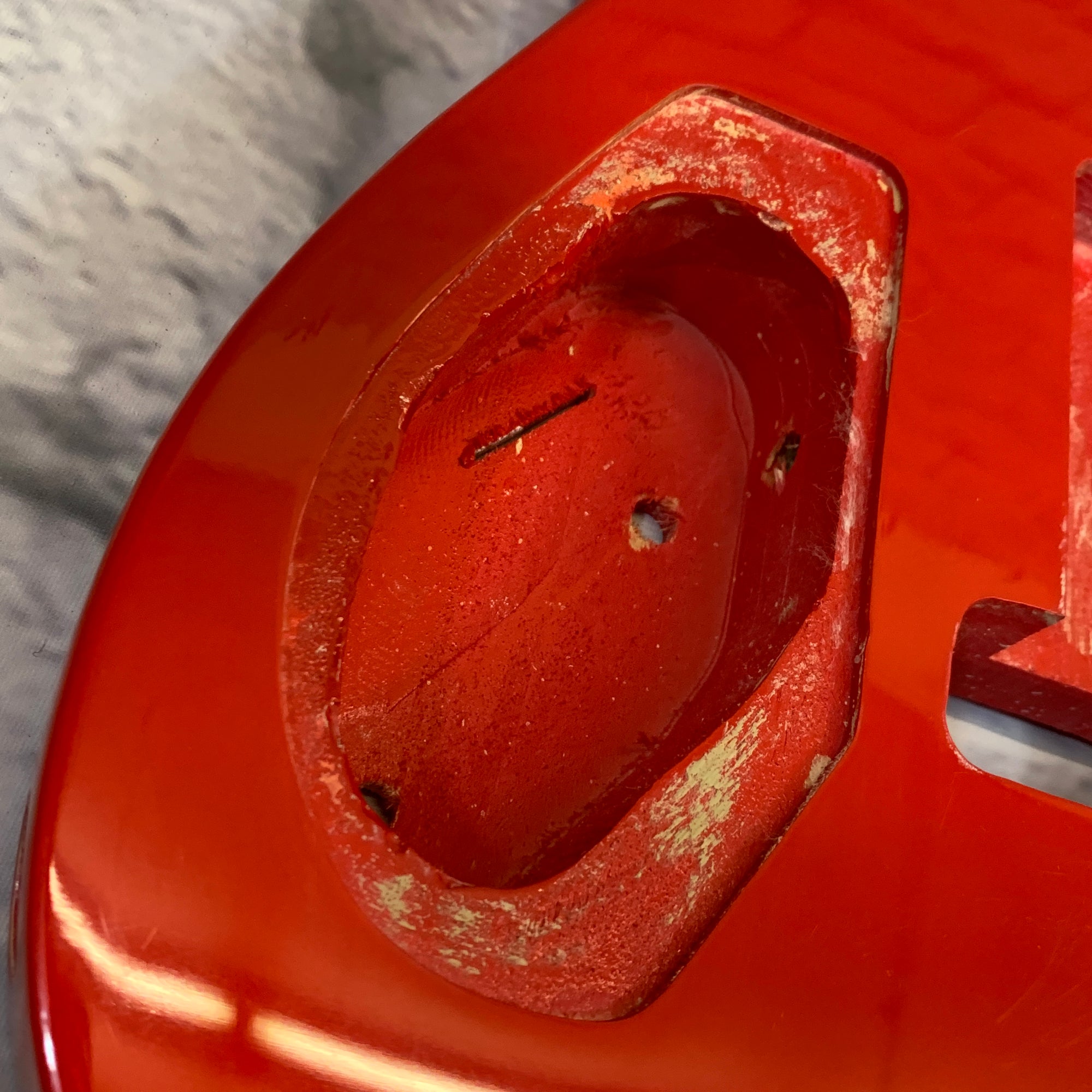 Unknown Ibanez Style HSH Electric Guitar Body Red