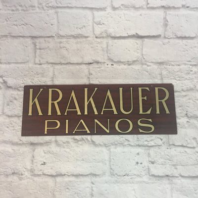 Vintage Krakauer Pianos Sign