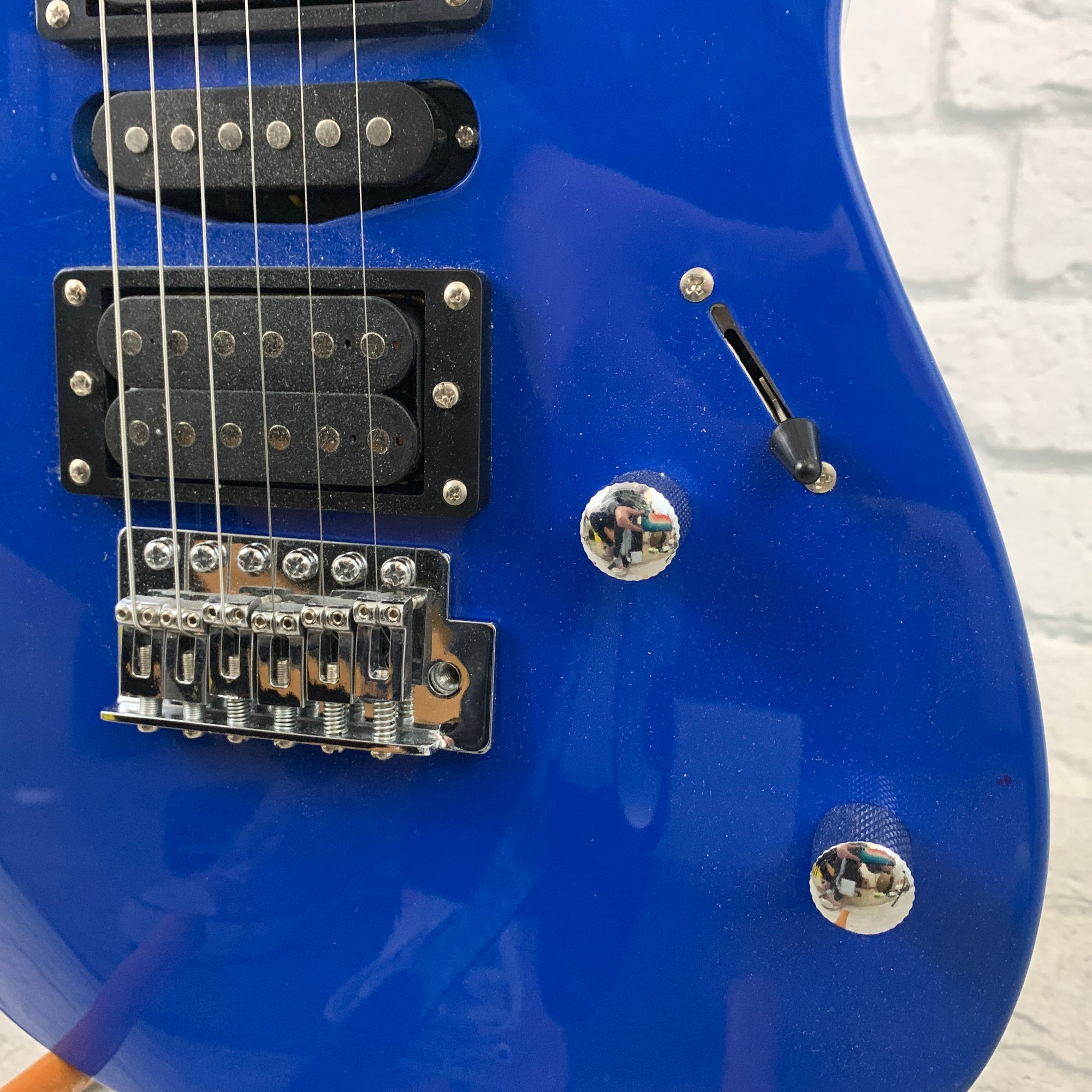 Unknown HSH Super Strat  Electric Guitar Blue